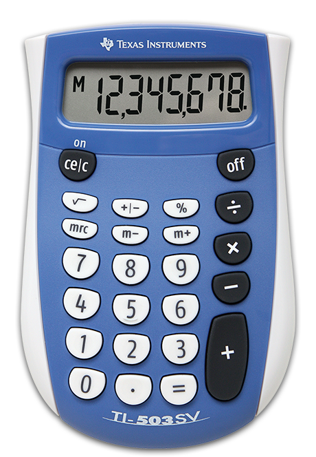 Texas Instruments TI-503 SV Zakrekenmachine - Blauw/Grijs