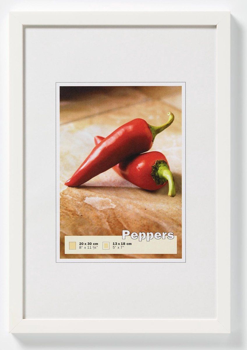 Walther Peppers Fotolijst - Fotoformaat 10x15 cm - Wit