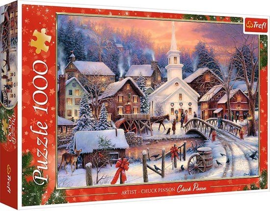 Trefl Witte Kerst Puzzel - 1000 Stukjes - Multicolor