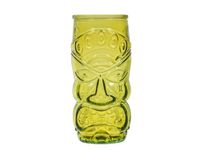 Home Totem Set van 6 cocktailglazen, glas, groen, 55 ml