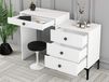 Table de maquillage ANGELA 4 tiroirs blanc