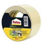 Pattex Dubbelzijdig plakband, tape voor tapijten, tapijten en andere vloeren, kleefkracht, 50 mm x 25 m