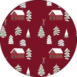 Bonateks Ronde digitaal bedrukte muismat, antislip onderkant, voor kantoor en thuis, diameter: 22 cm