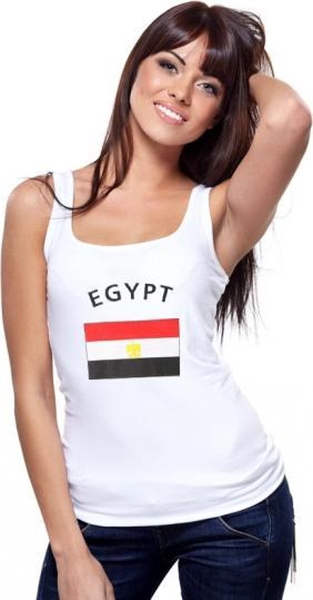 Shoppartners Witte dames tanktop Egypte L