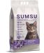 SUMSU Litière agglomérante pour chat avec parfum lavande – 100% bentonite pour chat 5 L
