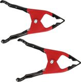 Benson Interbosch B.V. Hobbyklem/lijmklem/zeilklemmen rood van metaal - 8x - 15 cm - veerklemmen - klemmen voor outdoor