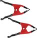 Benson Interbosch B.V. Hobbyklem/lijmklem/zeilklemmen rood van metaal - 8x - 15 cm - veerklemmen - klemmen voor outdoor