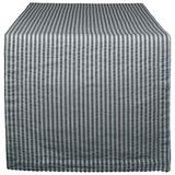 DII Seersucker-katoen, gestreept, voor eetkamer, mineraal, grijs, 14 x 72 cm