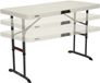 Lifetime Kunststof Campingtafel in Hoogte Verstelbaar Opvouwbaar - 122x61x86 cm