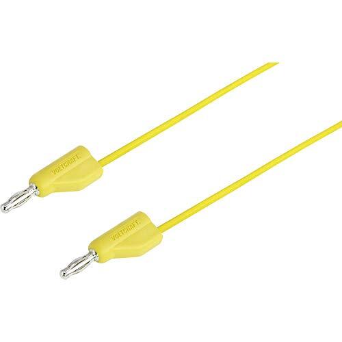 VOLTCRAFT MSB-300 Meetsnoer [Banaanstekker 4 mm - Banaanstekker 4 mm] 0.50 m Geel 1 stuk(s)