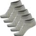 Hummel Kindersokken Match Me Sock, 5-pack, Grijs Gemêleerd, Maat 24-27