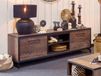 KUTINA meuble TV-HiFi 2 portes bois navire noir