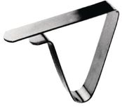 Olympia Tafelklip CD931 Grijs Metaal/Staal 4 stuks