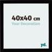 Your Decoration - Cadre photo 40x40 cm - MDF - Noir brillant - Mura