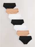 Next - Dames - Set van 7 slipjes van microvezels - Huidkleur