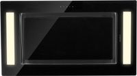 Klarstein Remy Afzuigkap, 90 cm, met filter, 609 m³/uur, 230 W, klasse A, 3 snelheden, touch-bediening en afstandsbediening, ledlicht, afzuigkap en filtering, zwart