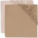 Jollein Hoeslaken jersey, voor het kinderbed, Wild Rose/Biscuit, 2 stuks, 60 x 120 cm, 100% katoen, Oeko-Tex-gecertificeerd
