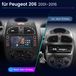 Junsun CarPlay 7" Android 15 autoradio voor PEUGEOT 206, 206CC, 206SW, modeljaren 2000-2015. Inclusief GPS-navigatie, Wi-Fi, Bluetooth, schakelaar, USB-poorten, FM-radio, 2+64GB opslag
