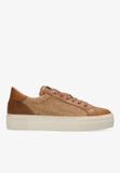 Fred de la Bretoniere STORM ISA Sneaker Raffia 2 Cognac - Maat 39