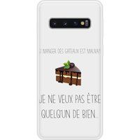 Samsung Siliconen hoesje compatibel met Galaxy S10 Eet taarten