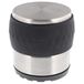 WAGNER vloerdeurstopper NEW TOWER - Ø 70 x 70 mm, om neer te zetten, industrieel staal, roestvrijstalen look, zwart rubberen buffer, 800 g - 15521201