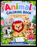 Animal Coloring Book for Kids Ages 3-6