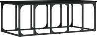 vidaXL Salontafel - 100x50x35,5 cm - Bewerkt Hout - Zwart