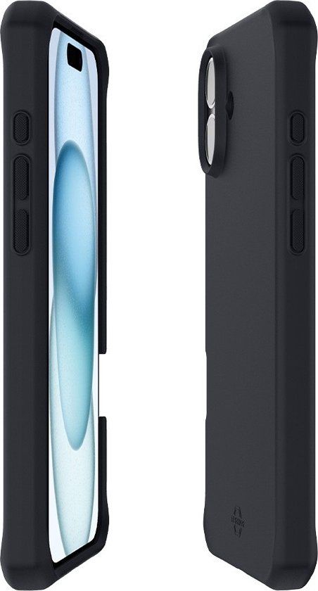 Mobilis Apple iPhone 16 Plus Hoesje Zwart Polyester