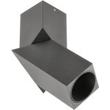 GTV Venetio Plafondlamp, draaibaar, opbouwlamp, vierkant design, draaibare kop voor accentverlichting, GU10 max 20 W fitting, aluminium, mat zwart