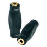 Proel DHPA108 adapterkabel - adapter voor kabels (3,5 mm, 3,5 mm, vrouwelijk/vrouwelijk, zwart)