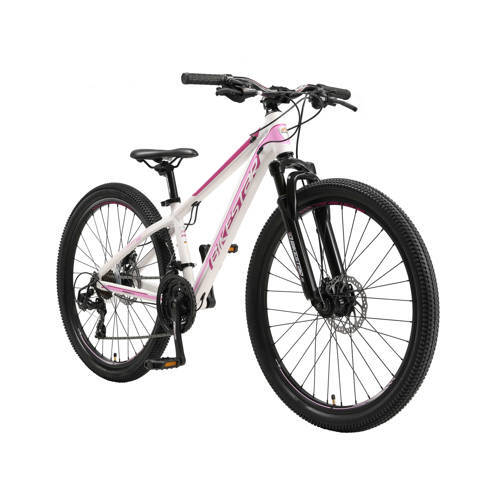 bikestar hardtail MTB, Sport 26 inch, 21 speed, wit/roze
