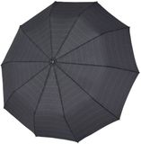 doppler Paraplu Fiber Gents Printed Magic Mini Strong Check Zwart Veelkleurig
