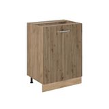 Vicco R-Line meuble bas de cuisine, chêne artisanal/chêne doré 60 cm