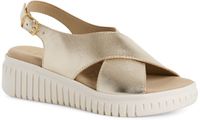 Marco Tozzi Dames Sandaal 2-28281-44 957 Metallic Sleehak Leer Maat 38 EU