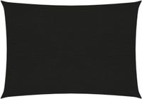 vidaXL Zonnezeil 160 g/m² 2,5x3,5 m HDPE Zwart