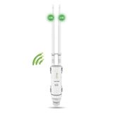 Wavlink Répéteur WiFi extérieur puissant avec antenne WiFi longue portée - Amplificateur N300 2.4G - Répéteur WiFi extérieur PoE - Idéal pour les grands espaces éloignés