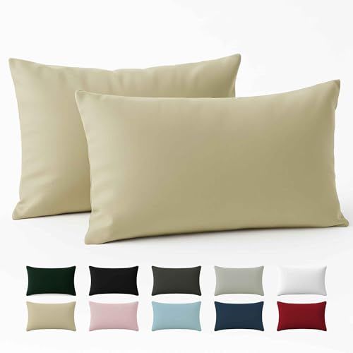Dreamzie Kussensloop 40x70 Renforcé Katoen (set van 2) - Beige