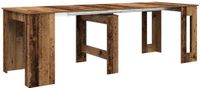 vidaXL Eettafel 240 x 85 x 75 cm Bewerkt hout Oud hout Rechthoekig