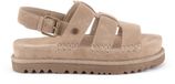 Warmbat Wenlock Suede Dames Sandalen - Stone