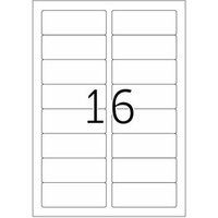 HERMA Premium - Papier - mat - permanent zelf-klevend - wit - 88.9 x 33.8 mm 1600 etiket(ten)