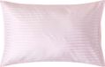 Homescapes Satijn Streep Katoen Kussensloop 50x75 cm – Roze – 100% Egyptisch Katoen – Draaddichtheid 330
