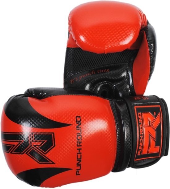 Punch Roundâ„¢ Punch Round Bokshandschoenen SLAM SDX Rood Zwart 10 OZ Bokshandschoenen