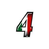 Aantal 4R Quattroerre.it 13234 Nummer Racing Flag 4