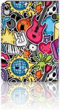 B2Ctelecom iPad (2022) 10.9 Housse de tablette avec support Punk Rock