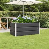 vidaXL Plantenbak Antraciet Staal 100 x 50 x 45 cm
