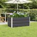 vidaXL Plantenbak Antraciet Staal 100 x 50 x 45 cm