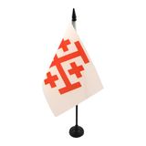 AZ FLAG Tafelvlag Orde van het Heilig Graf van Jeruzalem 21x14 cm