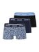 HUGO Boxershorts navy / lichtblauw / zwart / wit