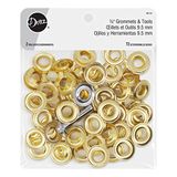 Dritz Doorvoertules 1 cm Goud Inclusief doorvoertules & Gereedschap Bevestigingsmiddelen