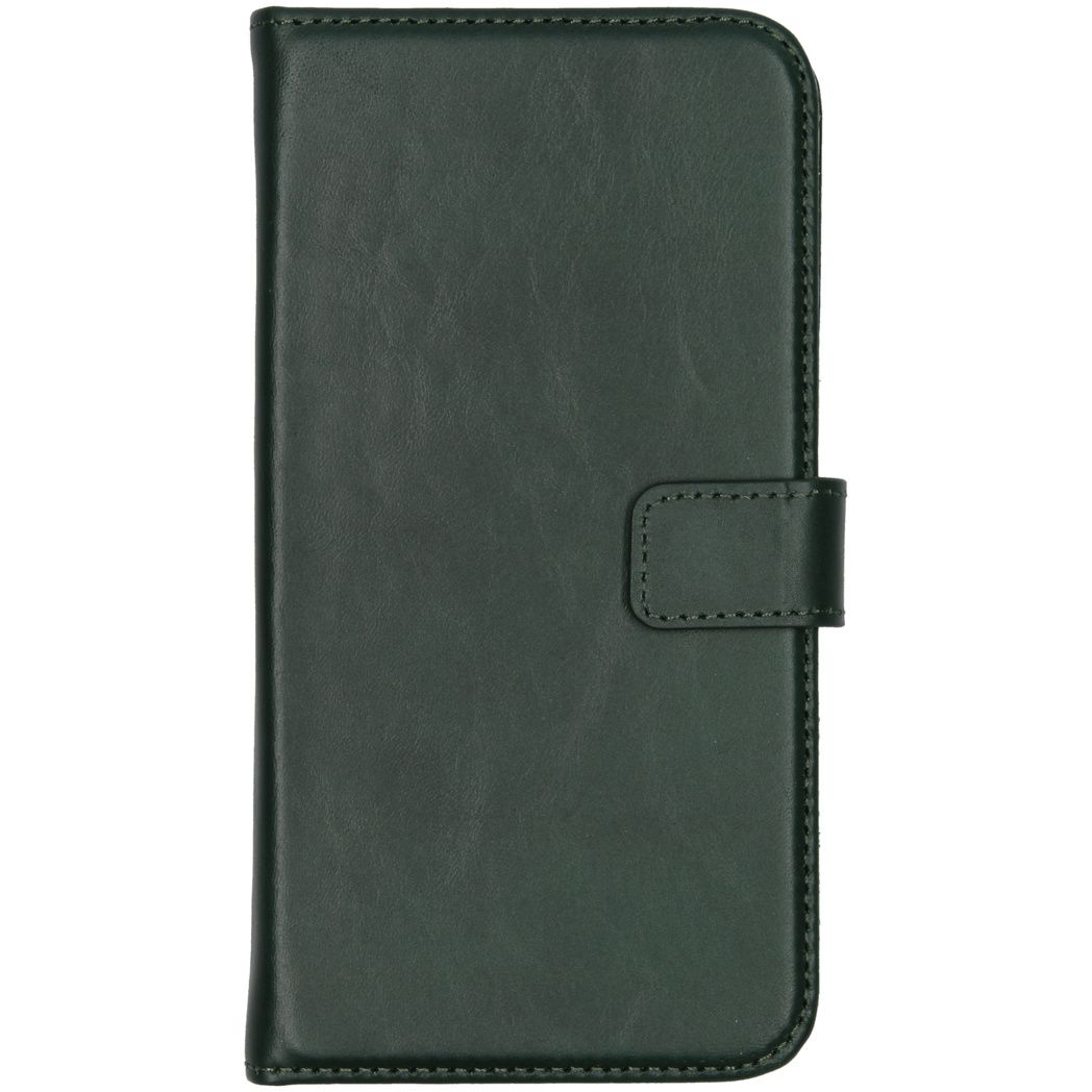 Selencia Echt Lederen Booktype iPhone 11 hoesje - Groen